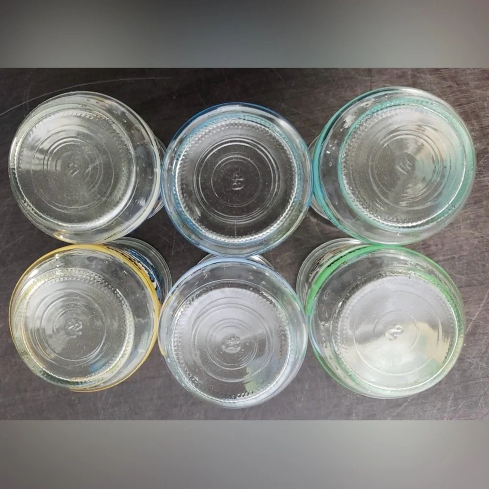 Set of 6 Vintage 1996 Welch’s Dr Suess Jelly Jar Glasses